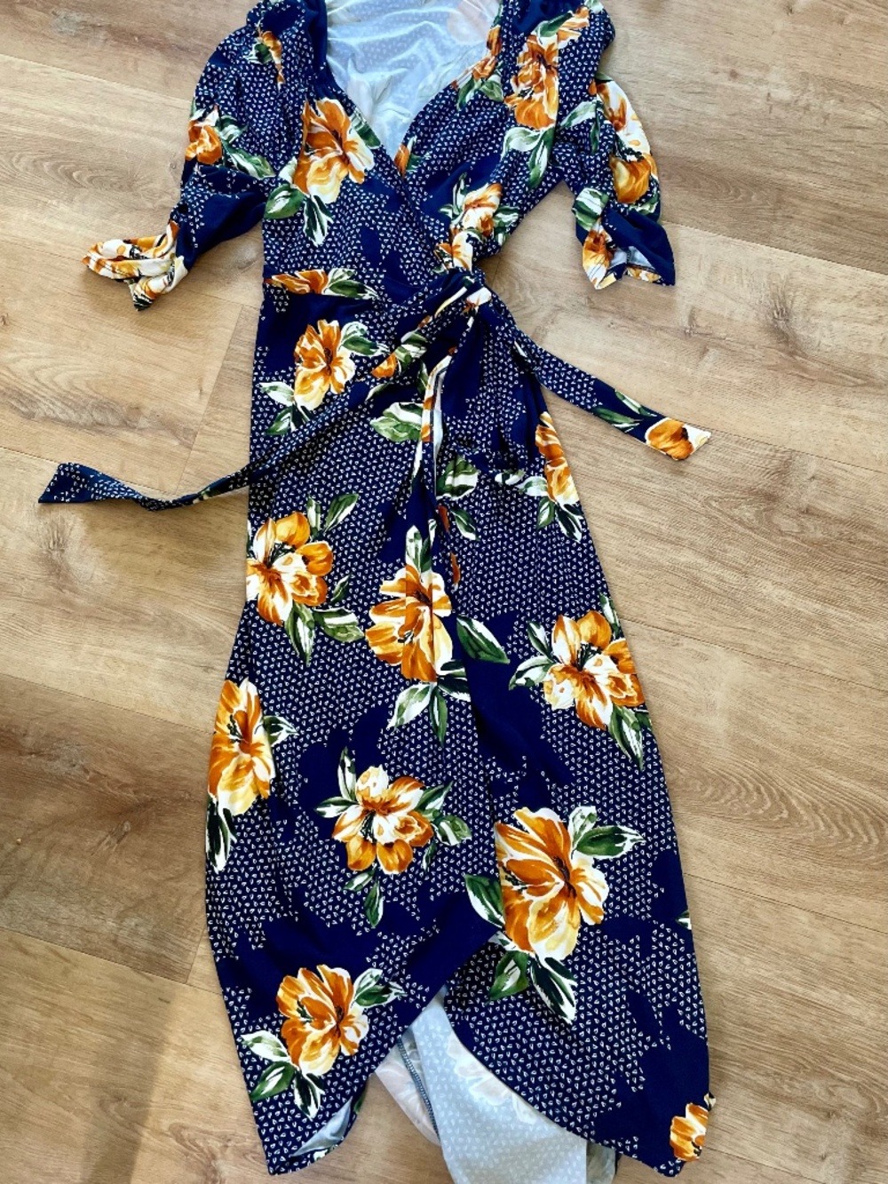 Wrap dress by Kiyonna